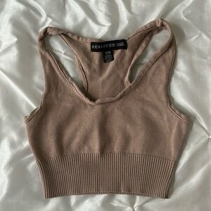 Tan Cropped Top